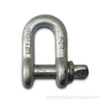 US Type Pin Chain Shackle, Made of Carbon Steel, with E.galvanized/Hot-dip Galvanized Surface